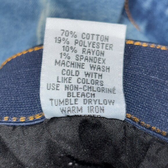 Rod’s True Western Jeans Women’s 11/12x32 Embroidered Bootcut Denim Blue - Picture 12 of 15